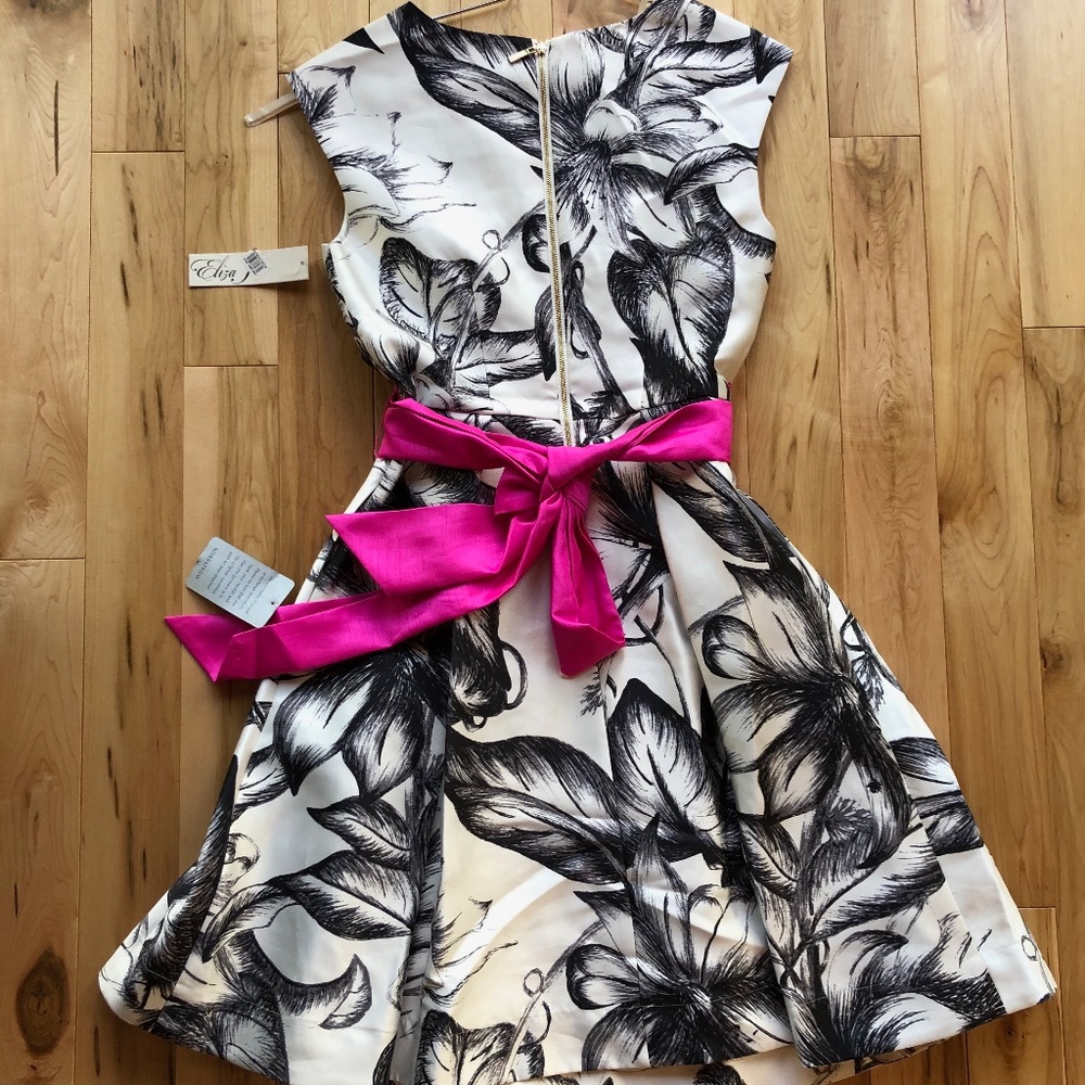 Eliza‎ J fit and flare dress NWT - Picture 8 of 11